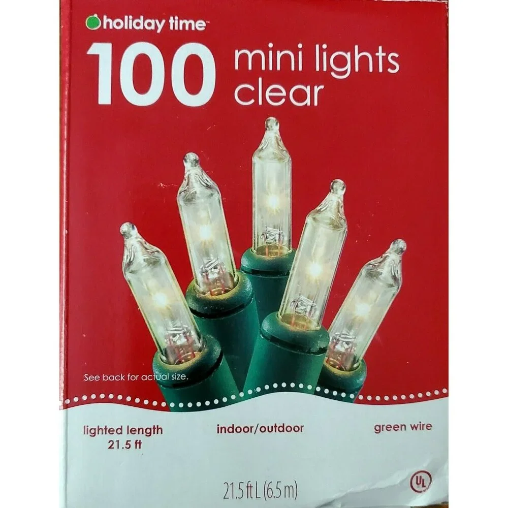 New String Lights 100 Clear White Mini Bulbs Christmas Wedding Party Patio Deck